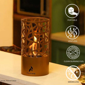 Asta Gold - Modern Fireplace