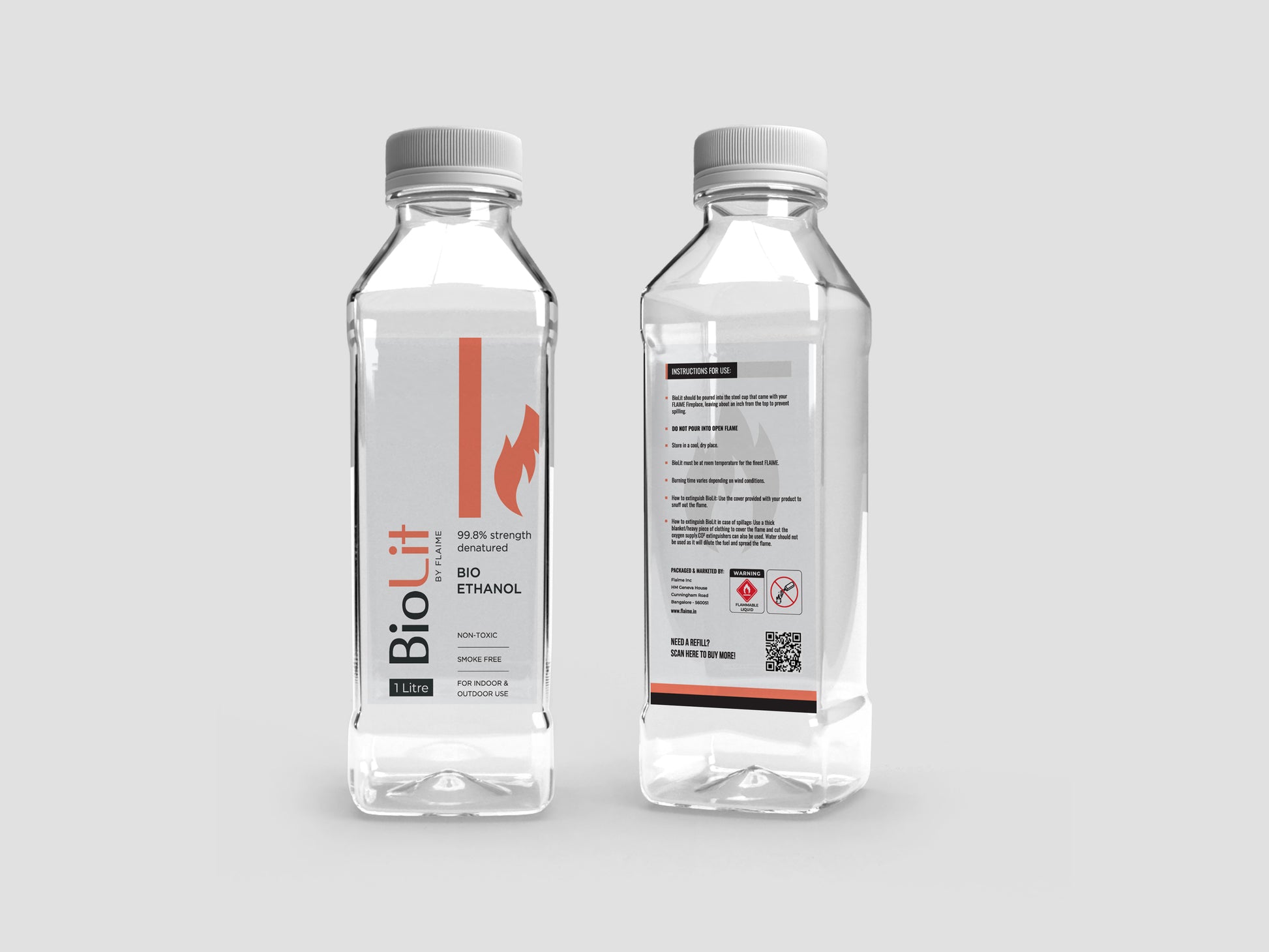 Bioethanol Bottle - 1L 6 pcs